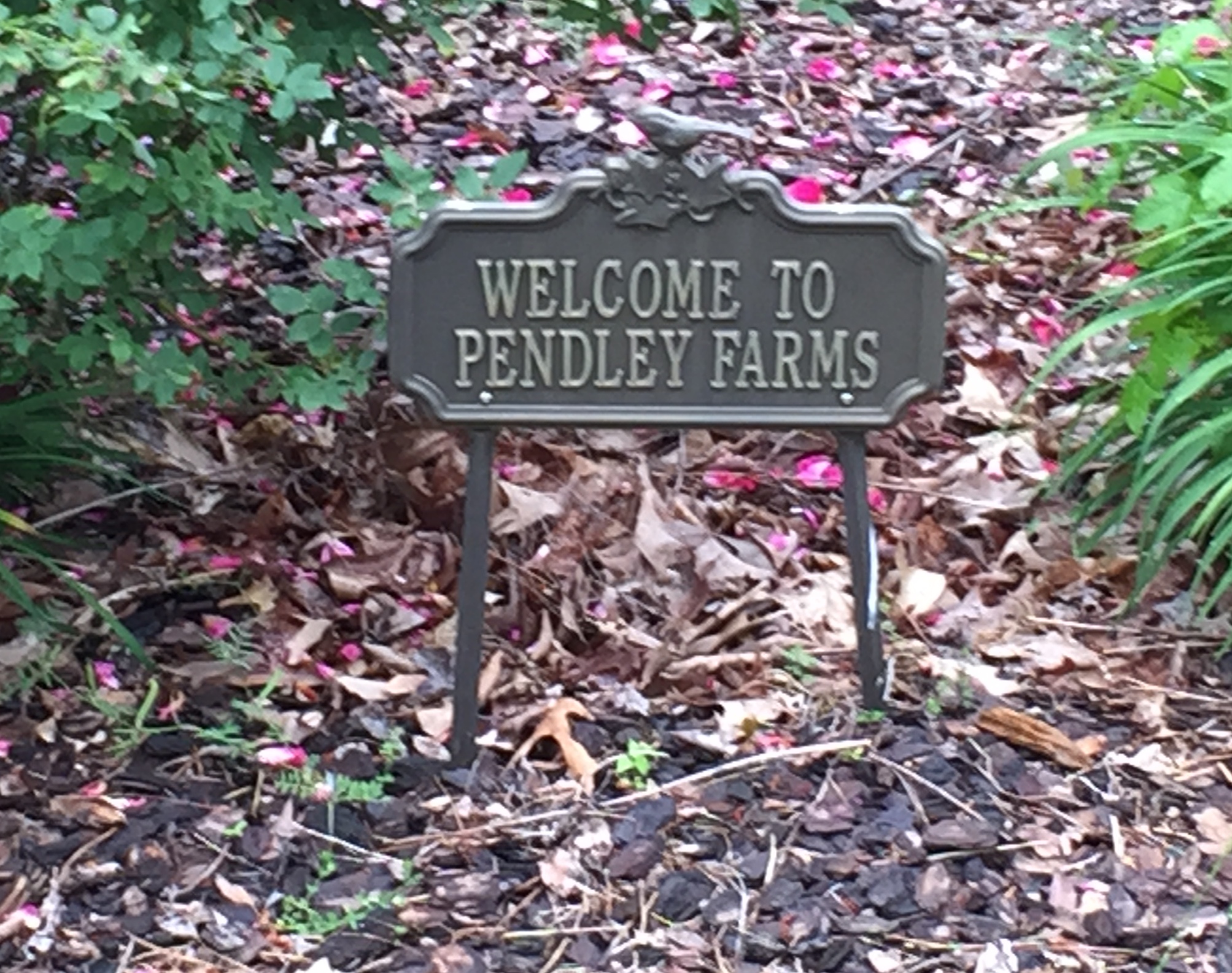 Welcome to Pendley Farms Sign